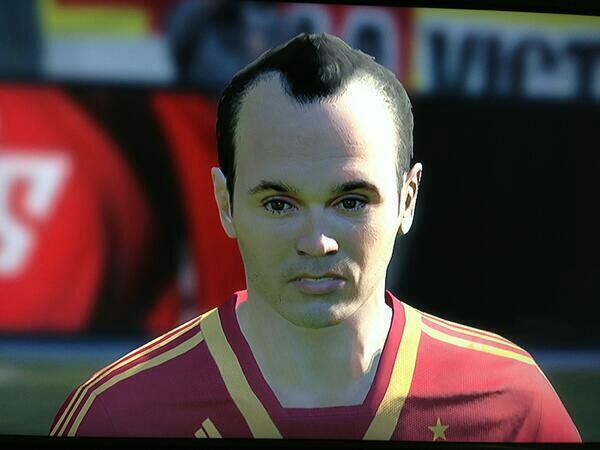 图片:PES2014里的伊涅斯.