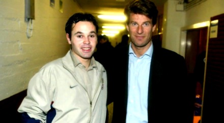 图片:年轻的伊涅斯塔和劳德鲁普.