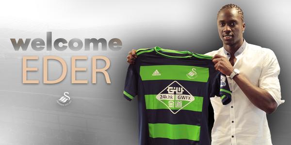 官方:斯旺西签下葡萄牙前锋埃德尔