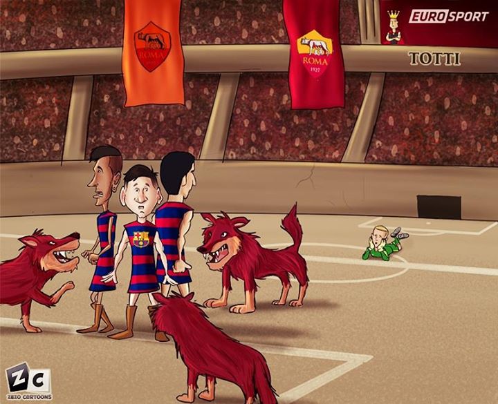 巴萨面临的群狼战术.