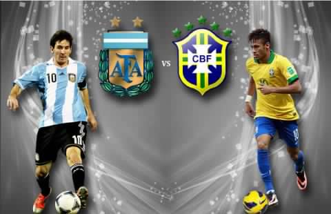 世预赛阿根廷vs巴西:内马尔复出