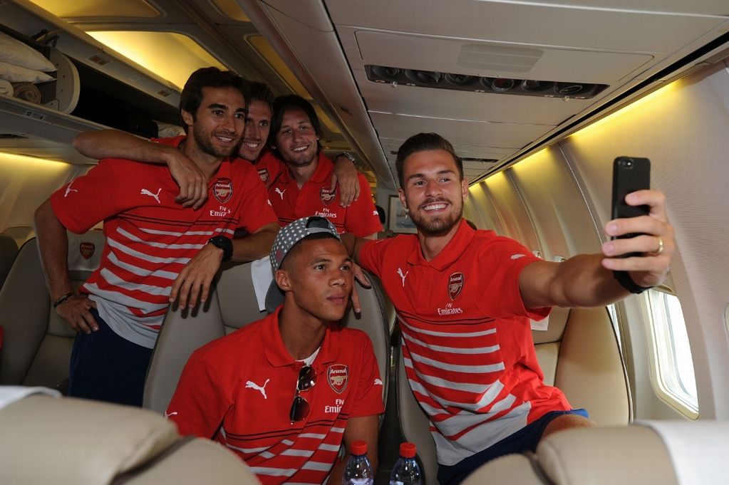 阿森纳领跑英超球队自拍排行榜