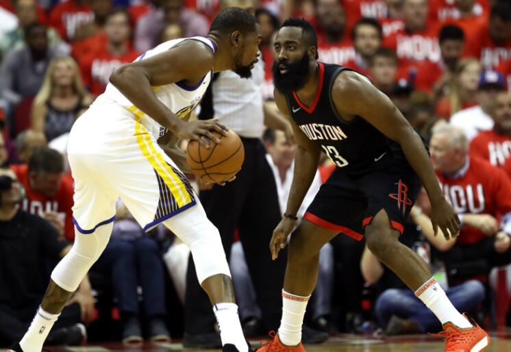 库里和杜兰特在哈登的防守下合计10投7中_虎扑nba新闻