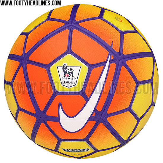 橘黄之冬,曝耐克设计英超冬季用球