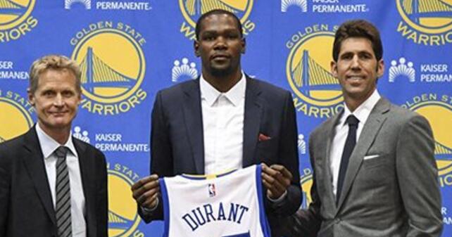 前联盟球星:杜兰特去勇士是工资帽大涨的产物