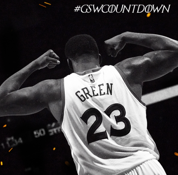 格林球衣号!勇士官方倒数新赛季开始时间_虎扑