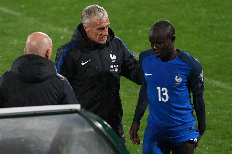 FIFA病毒频袭,坎特在国家队比赛中腿筋拉伤