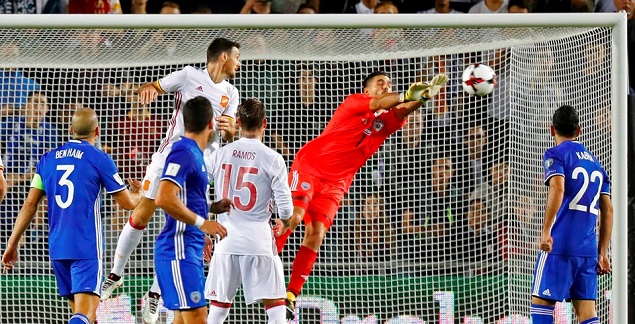 伊利亚拉门迪世界波，西班牙1-0以色列进军世界杯