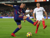 GIF：阿尔卡塞尔进球，巴萨1-0领先