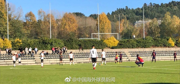 单欢欢完成葡萄牙青年联赛首秀,首发出场上演