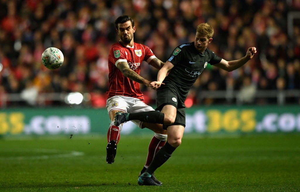 GIF：弗林特破门，布里斯托尔城2-2曼城