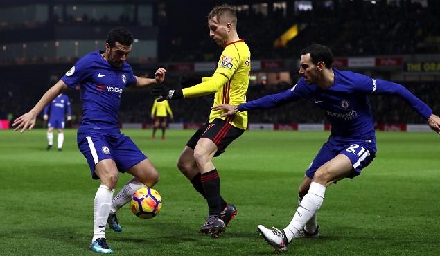 巴卡约科染红阿扎尔难救主，10人切尔西客场1-4沃特福德