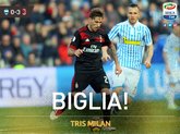 GIF：比格利亚远射破门，米兰3-0斯帕尔
