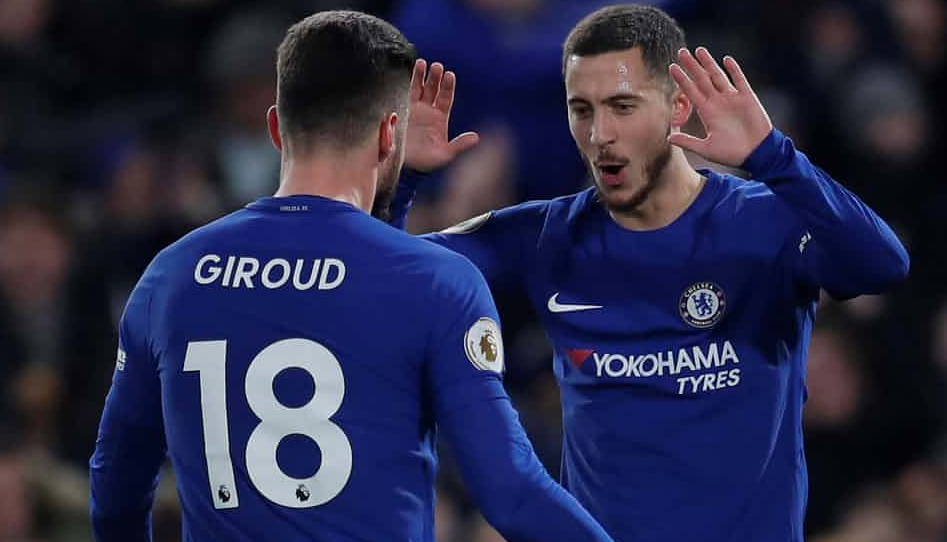 阿扎尔两球吉鲁蓝军首秀献助攻，切尔西3-0西布朗止连败