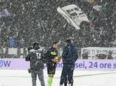 官方：大雪漫天，尤文vs亚特兰大延期进行