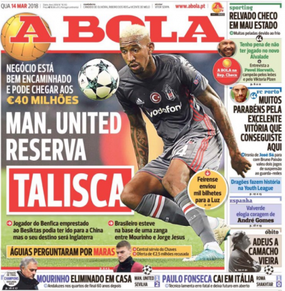 球报：<a href=https://www.310bf.com/tags-%E6%9B%BC%E8%81%94-0.html target=_blank class=infotextkey>曼联</a>4000万欧预订巴西中场塔利斯卡