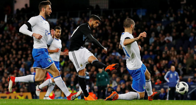 热身赛：<a href=https://www.310bf.com/tags-%E6%A2%85%E8%A5%BF-0.html target=_blank class=infotextkey>梅西</a>缺阵巴內加兰奇尼破门，阿根廷2-0意大利