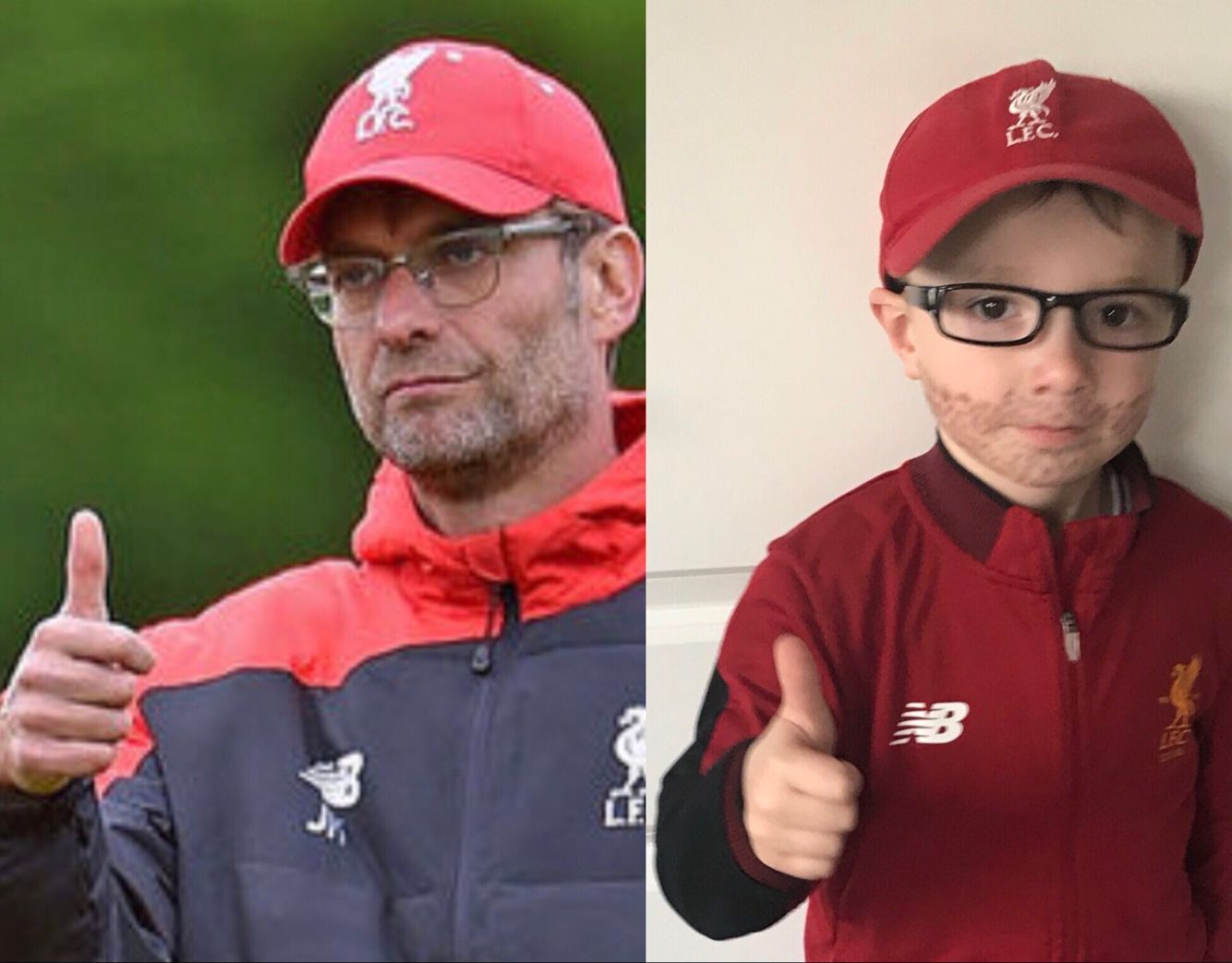 忍俊不禁！克洛普被红军小球迷模仿照逗乐