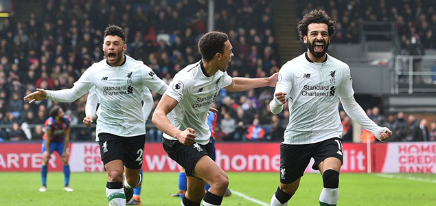 萨拉赫献绝杀拉拉纳替补伤退，利物浦客场2-1逆转水晶宫