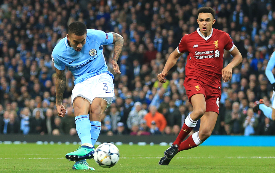 GIF：斯特林助攻，热苏斯推射首开纪录