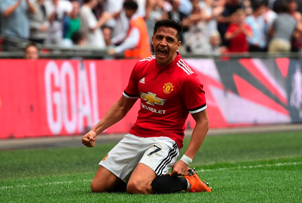 桑切斯连续5场在温布利踢足总杯都有进球