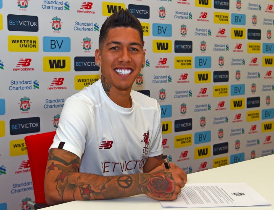 官方：菲尔米诺与利物浦续约5年