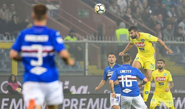 米利克世界波阿尔比奥尔头球破门，那不勒斯客场2-0桑普