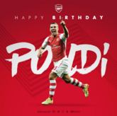 阿森纳官推为波多尔斯基送上33岁生日祝福