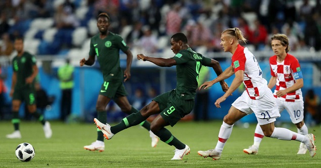 半场：厄特博自摆乌龙，克罗地亚1-0领先尼日利亚