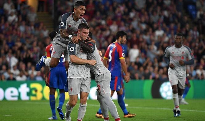 米尔纳点射马内补时破门定胜局，利物浦客场2-0水晶宫