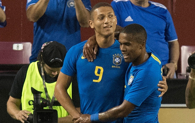 理查利森：为巴西国家队进球是梦想成真的时刻