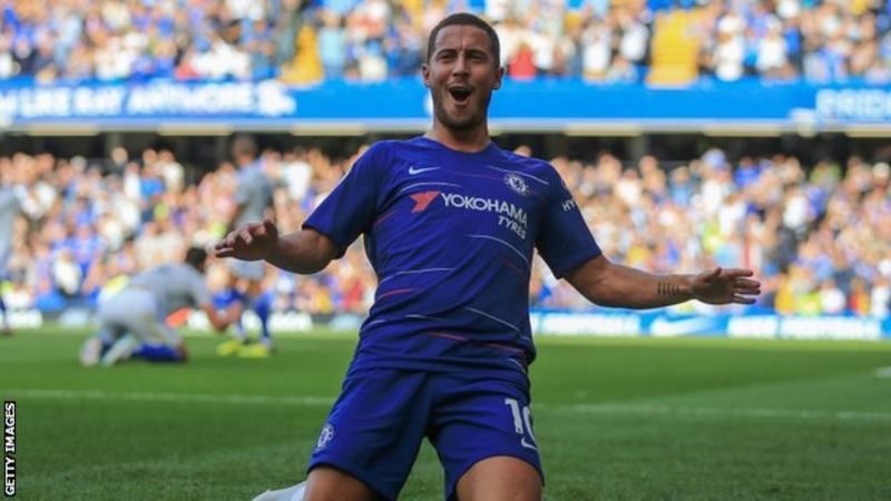 萨里：阿扎尔一个赛季能进40球