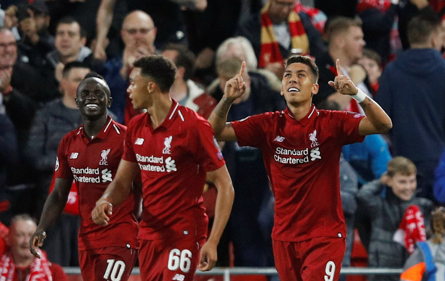 GIF：孤胆英雄，菲尔米诺劲射献绝杀