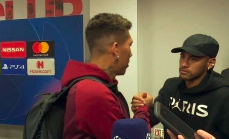 <a href=https://www.310bf.com/tags-%E5%86%85%E9%A9%AC%E5%B0%94-0.html target=_blank class=infotextkey>内马尔</a>赛后致意菲尔米诺：祝贺你，你们踢得很棒