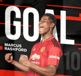 GIF：拉什福德前点脚后跟破门，曼联扳回一城