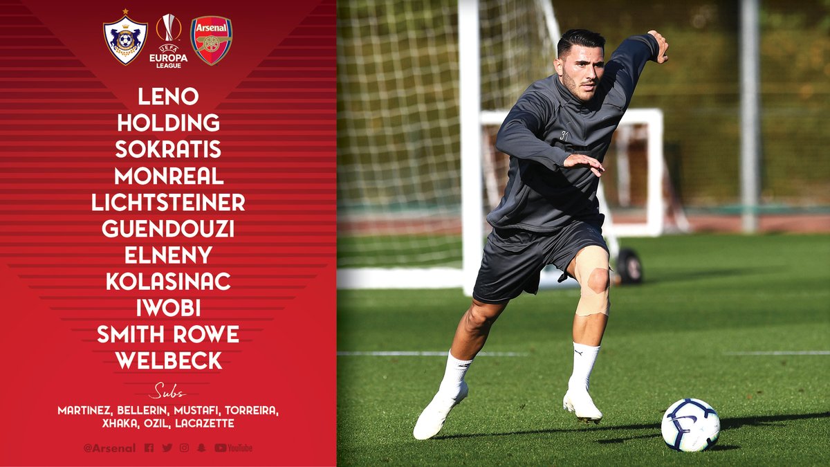 卡拉巴赫vs<a href=https://www.310bf.com/tags-%E9%98%BF%E6%A3%AE%E7%BA%B3-0.html target=_blank class=infotextkey>阿森纳</a>首发：维尔贝克和伊沃比领衔进攻