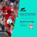 官方：斯图里奇对阵切尔西进球当选英超九月最佳进球