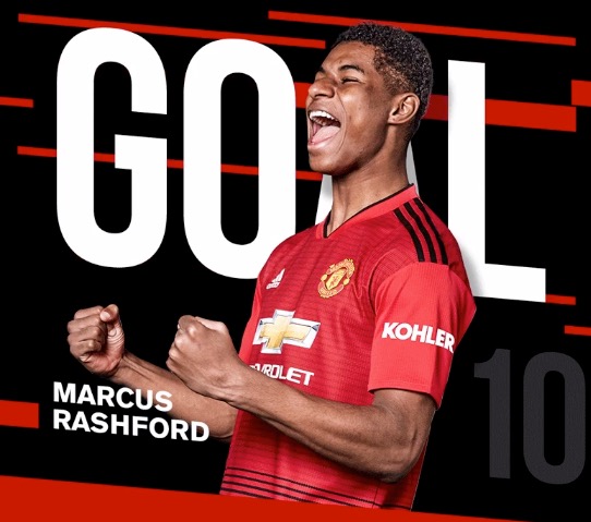 GIF：禁区乱战，拉什福德绝杀伯恩茅斯