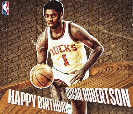 NBA官方祝名宿奥斯卡-罗伯特森80岁生日快乐