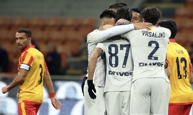 意大利杯：佩剑助攻戴帽坎刀双响，国米6-2贝内文托