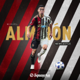 官方：纽卡斯尔签下巴拉圭国脚阿尔米隆