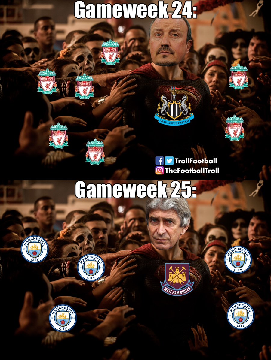 争冠靠前任？贝尼特斯佩工分别率队阻击曼城利物浦