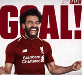 GIF：萨拉赫推射远角破门，利物浦3-0