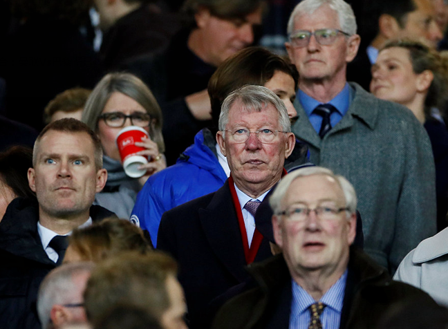 一图流：弗格森爵士莅临老特拉福德现场观战