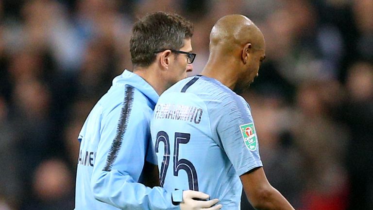 瓜迪奥拉：预计拉波特和费尔南迪尼奥会伤缺数周