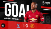 GIF：阿什利-扬小角度破门，曼联几乎锁定胜局