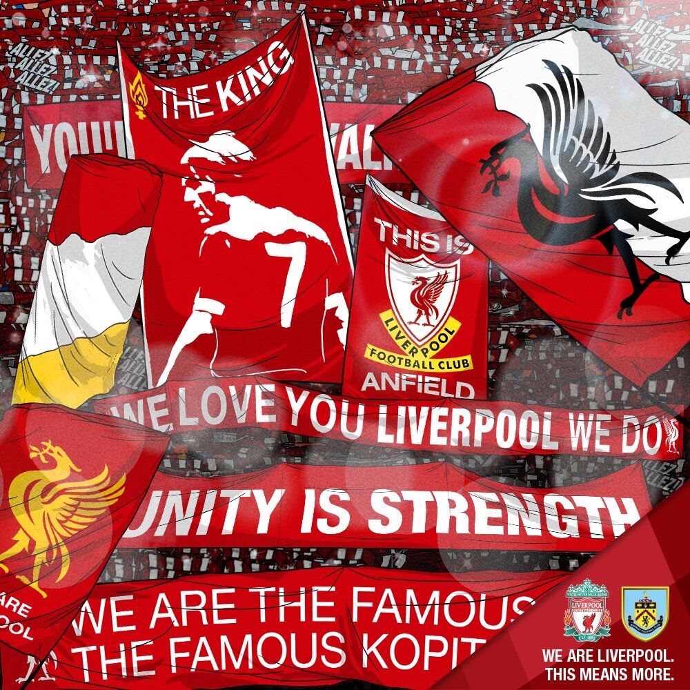 利物浦VS伯恩利：三叉戟领衔，拉拉纳首发