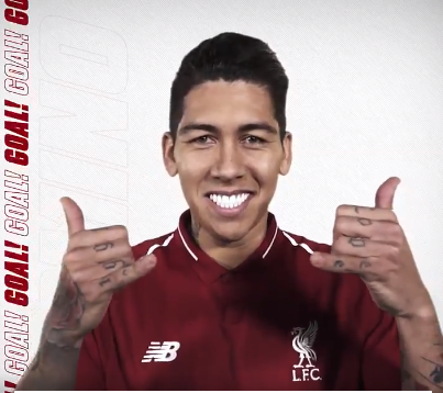 GIF：菲尔米诺推射破门梅开二度，利物浦3-1