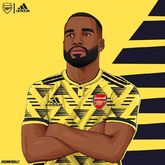 枪迷调侃新赛季客场球衣，拉卡泽特也加入其中