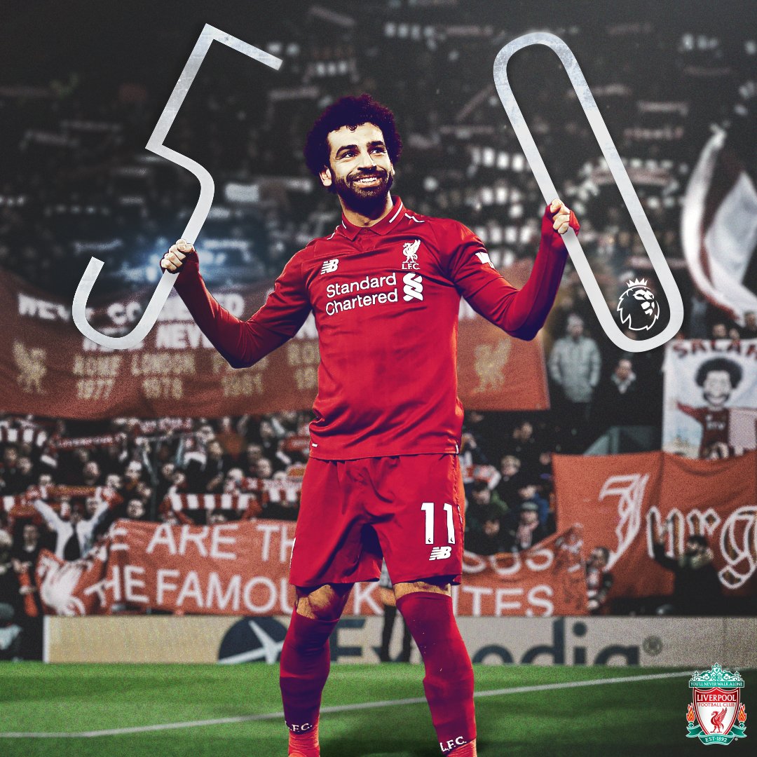 打破纪录!萨拉赫为利物浦出战69场英超联赛进